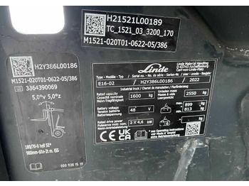 Электропогрузчик Linde E16-02: фото 4