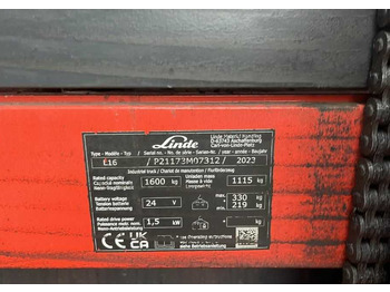 Штабелер Linde L16: фото 4