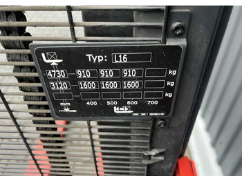 Штабелер Linde L16: фото 5