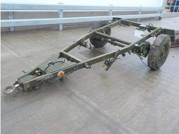 Шасси прицеп 1 Ton Single Axle Trailer Chassis: фото 1