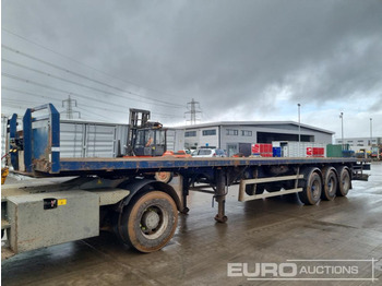 Полуприцеп бортовой/ Платформа SDC Tri Axle Extendable Flat Bed Trailer: фото 1