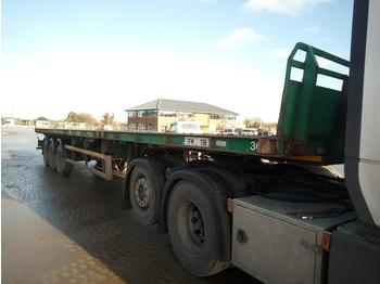 Полуприцеп бортовой/ Платформа SDC Tri Axle Extendable Flat Bed Trailer: фото 1