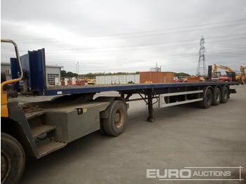 Полуприцеп бортовой/ Платформа SDC Tri Axle Flat Bed Trailer: фото 1