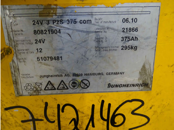 Аккумулятор для Погрузочно-разгрузочной техники Jungheinrich 24V375AH: фото 4