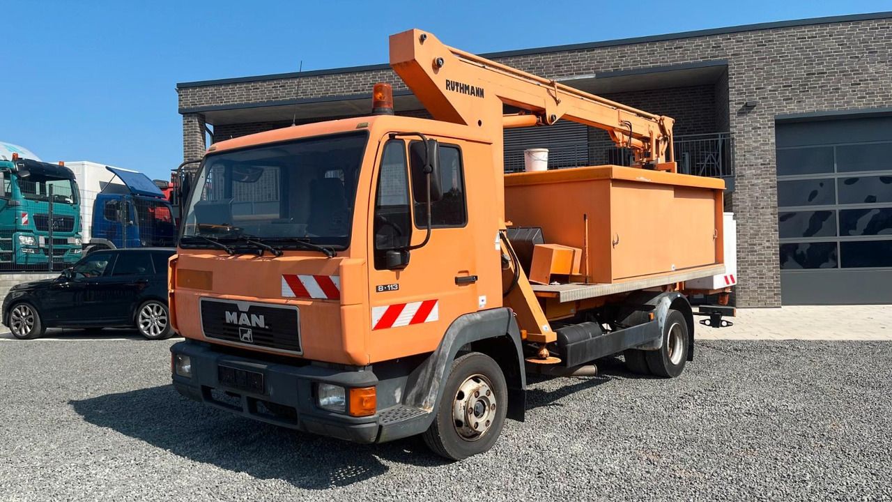 MAN 8.113 Steiger Hubarbeitsbühne Ruthmann - Грузовик с подъемником, Лёгкий коммерческий автомобиль: фото 2 MAN 8.113 Steiger Hubarbeitsbühne Ruthmann - Грузовик с подъемником, Лёгкий коммерческий автомобиль: фото 2