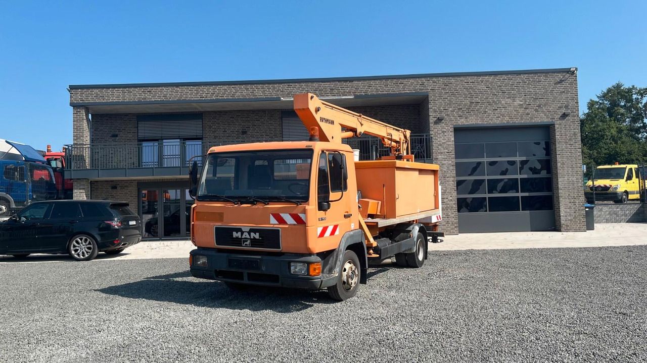 MAN 8.113 Steiger Hubarbeitsbühne Ruthmann - Грузовик с подъемником, Лёгкий коммерческий автомобиль: фото 1 MAN 8.113 Steiger Hubarbeitsbühne Ruthmann - Грузовик с подъемником, Лёгкий коммерческий автомобиль: фото 1