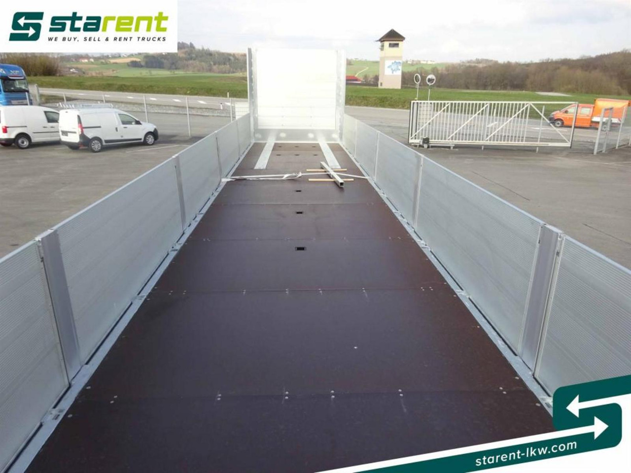 Новый Полуприцеп бортовой/ Платформа Schmitz Baustofftrailer Liftachse Rungen 80cm Bordwände: фото 10