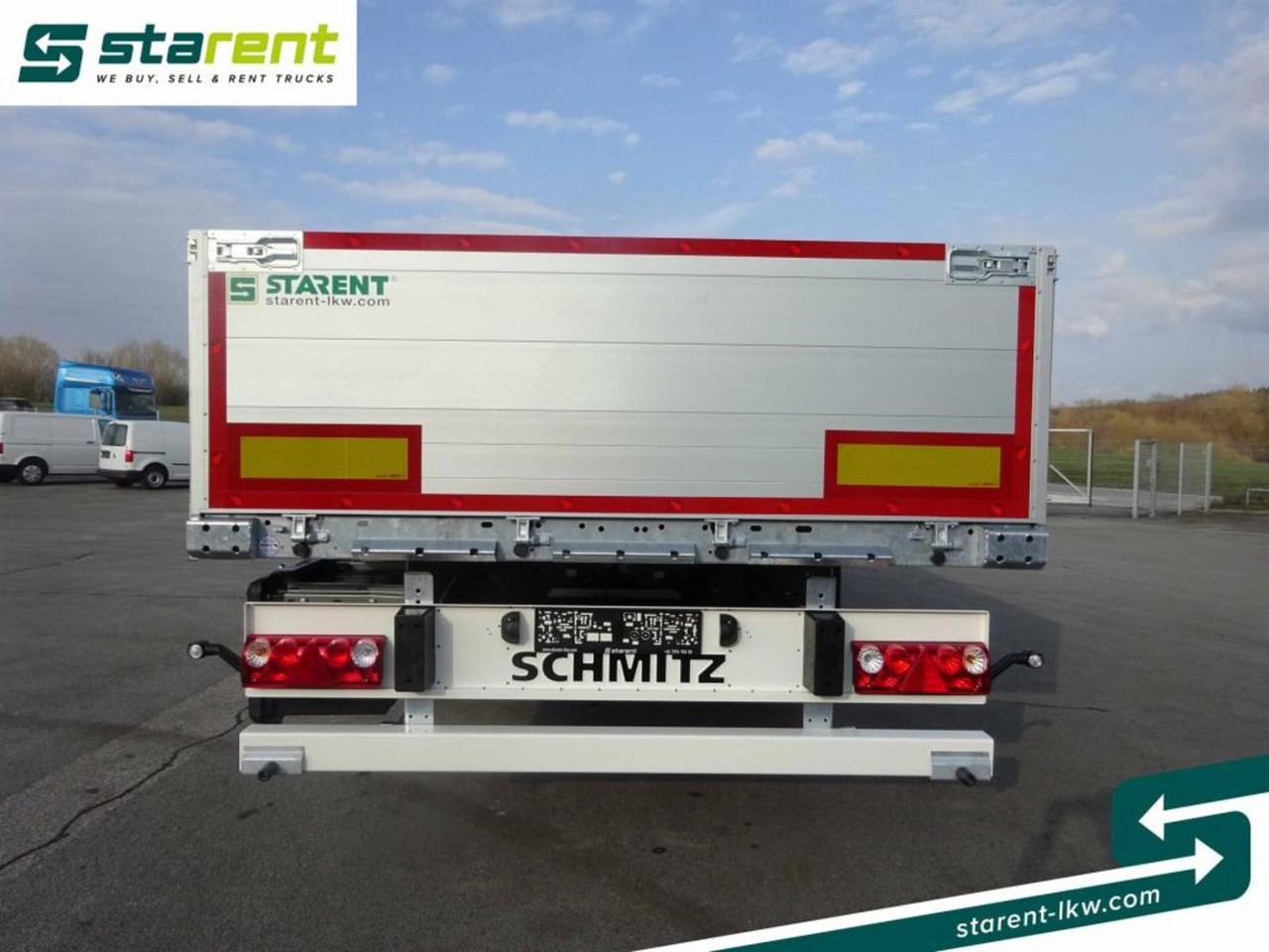 Новый Полуприцеп бортовой/ Платформа Schmitz Baustofftrailer Liftachse Rungen 80cm Bordwände: фото 6