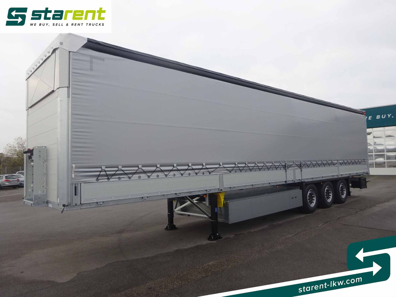 Schmitz Cargobull Tautliner, Bordwand 60cm, Hubdach, Liftachse - Тентованный полуприцеп: фото 1 Schmitz Cargobull Tautliner, Bordwand 60cm, Hubdach, Liftachse - Тентованный полуприцеп: фото 1