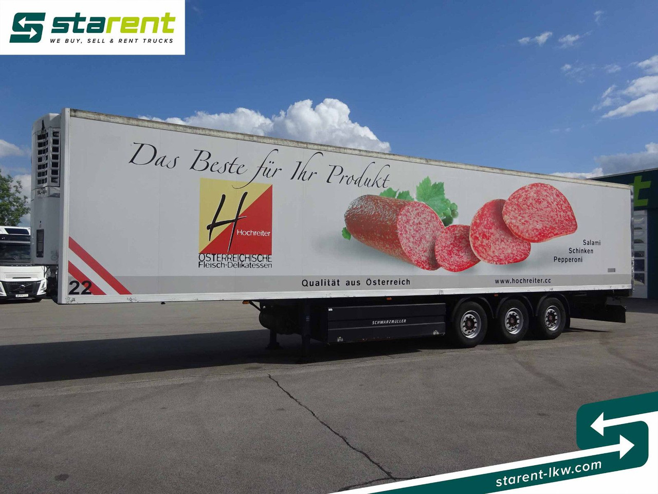 Schwarzmüller Thermotrailer, Thermo King SL400, Liftachse, SAF - Полуприцеп-фургон: фото 1 Schwarzmüller Thermotrailer, Thermo King SL400, Liftachse, SAF - Полуприцеп-фургон: фото 1