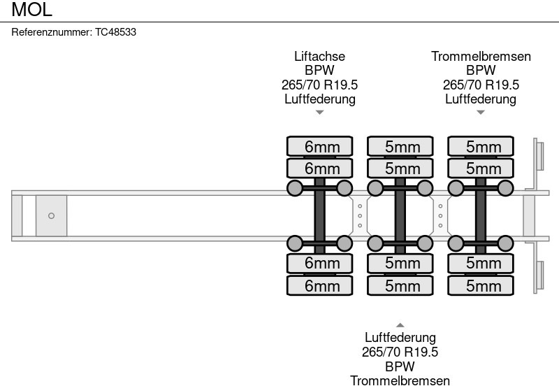 Низкорамный полуприцеп MOL: фото 9