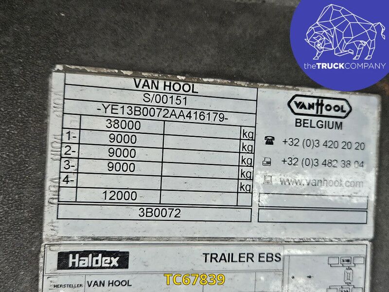 Тентованный полуприцеп Van Hool: фото 12 Тентованный полуприцеп Van Hool: фото 12