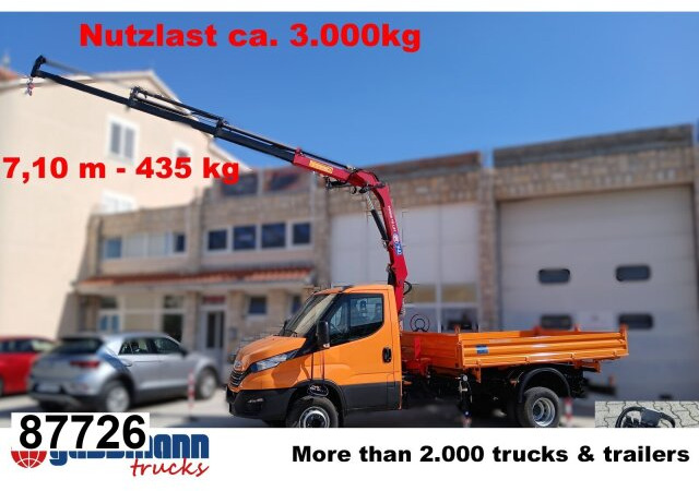 Iveco Daily 70C18H 4x2 mit Kran HMF 340-K3, Funk - Самосвал, Автоманипулятор: фото 1 Iveco Daily 70C18H 4x2 mit Kran HMF 340-K3, Funk - Самосвал, Автоманипулятор: фото 1
