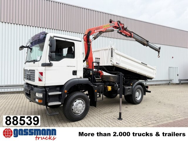 MAN TGM 18.240 4x4 BB mit Kran Palfinger PK9501 - Самосвал, Автоманипулятор: фото 1 MAN TGM 18.240 4x4 BB mit Kran Palfinger PK9501 - Самосвал, Автоманипулятор: фото 1