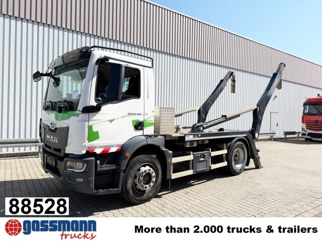 MAN TGM 18.320 4x2 BL, Hiab Tele-Absetzanlage, Funk - Портальный бункеровоз: фото 1 MAN TGM 18.320 4x2 BL, Hiab Tele-Absetzanlage, Funk - Портальный бункеровоз: фото 1