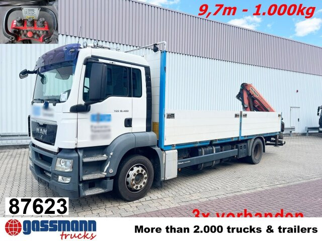 MAN TGS 18.400 4X2 BL, Kran PK 12002-EH B Funk, 2x - Грузовик бортовой/ Платформа, Автоманипулятор: фото 1 MAN TGS 18.400 4X2 BL, Kran PK 12002-EH B Funk, 2x - Грузовик бортовой/ Платформа, Автоманипулятор: фото 1