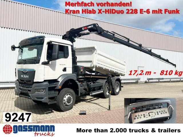 MAN TGS 33.430 6x6 BB CH mit Kran Hiab X-HiDuo 228 - Самосвал, Автоманипулятор: фото 1 MAN TGS 33.430 6x6 BB CH mit Kran Hiab X-HiDuo 228 - Самосвал, Автоманипулятор: фото 1