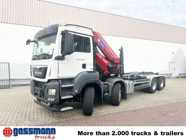 Новый Крюковой мультилифт, Автоманипулятор MAN TGS 35.480 8X4 BL, Intarder, Kran HMF 3220-K6,: фото 11