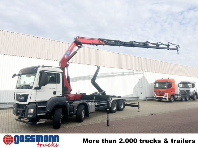 Новый Крюковой мультилифт, Автоманипулятор MAN TGS 35.480 8X4 BL, Intarder, Kran HMF 3220-K6,: фото 8