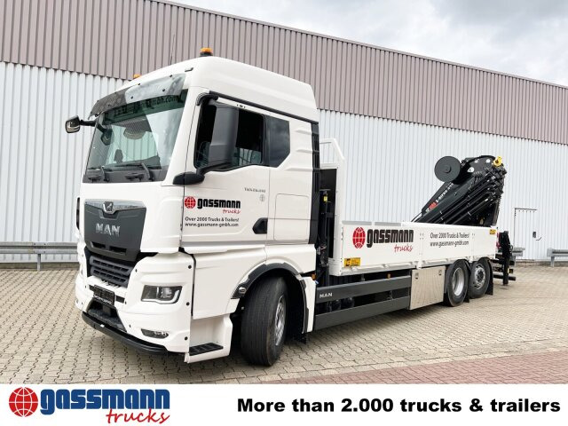Новый Грузовик бортовой/ Платформа, Автоманипулятор MAN TGX 26.510 6x2-4 LL, Kran Hiab X-HiPro 548 E-8,: фото 9