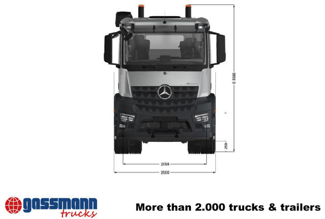 Mercedes-Benz Arocs 3253 L 8x4/4, MultimediaCockpit, Navi, - Грузовик-шасси: фото 3 Mercedes-Benz Arocs 3253 L 8x4/4, MultimediaCockpit, Navi, - Грузовик-шасси: фото 3