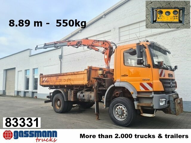 Mercedes-Benz Axor 1828 AK 4x4, Winterdienstausstattung, Kran - Самосвал, Автоманипулятор: фото 1 Mercedes-Benz Axor 1828 AK 4x4, Winterdienstausstattung, Kran - Самосвал, Автоманипулятор: фото 1