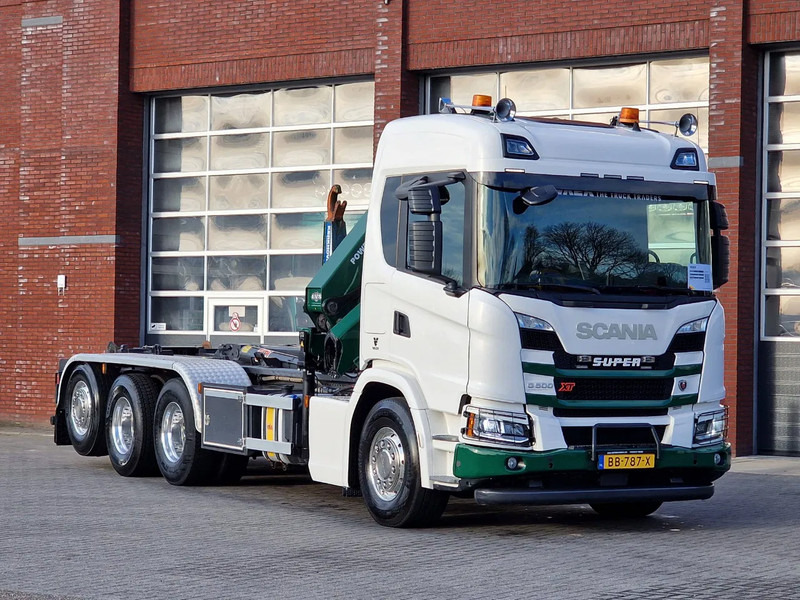 Scania G500 XT 8x4*4 - HMF 2820K Crane - AJK 20T Hooklift - Retarder - Full air - Like new - Крюковой мультилифт, Автоманипулятор: фото 3 Scania G500 XT 8x4*4 - HMF 2820K Crane - AJK 20T Hooklift - Retarder - Full air - Like new - Крюковой мультилифт, Автоманипулятор: фото 3