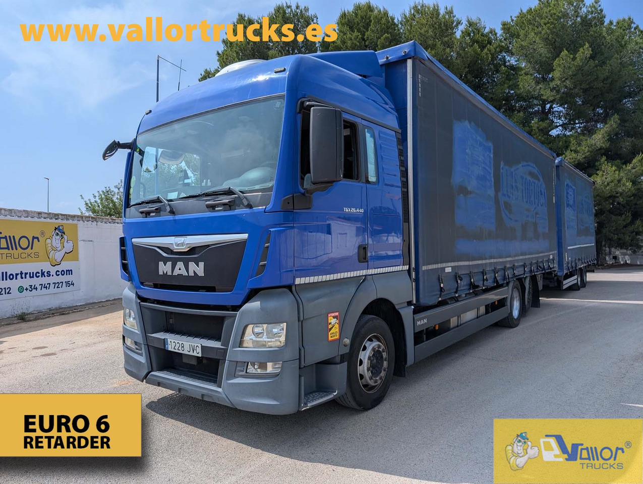 MAN TGX 26.440 - ROAD TRAIN - Тентованный грузовик: фото 1 MAN TGX 26.440 - ROAD TRAIN - Тентованный грузовик: фото 1