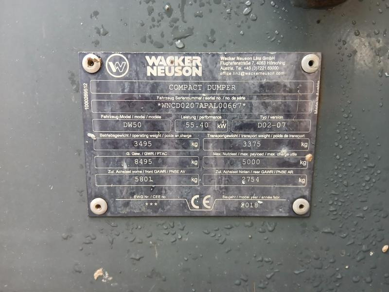 Мини-самосвал Wacker DW50: фото 11