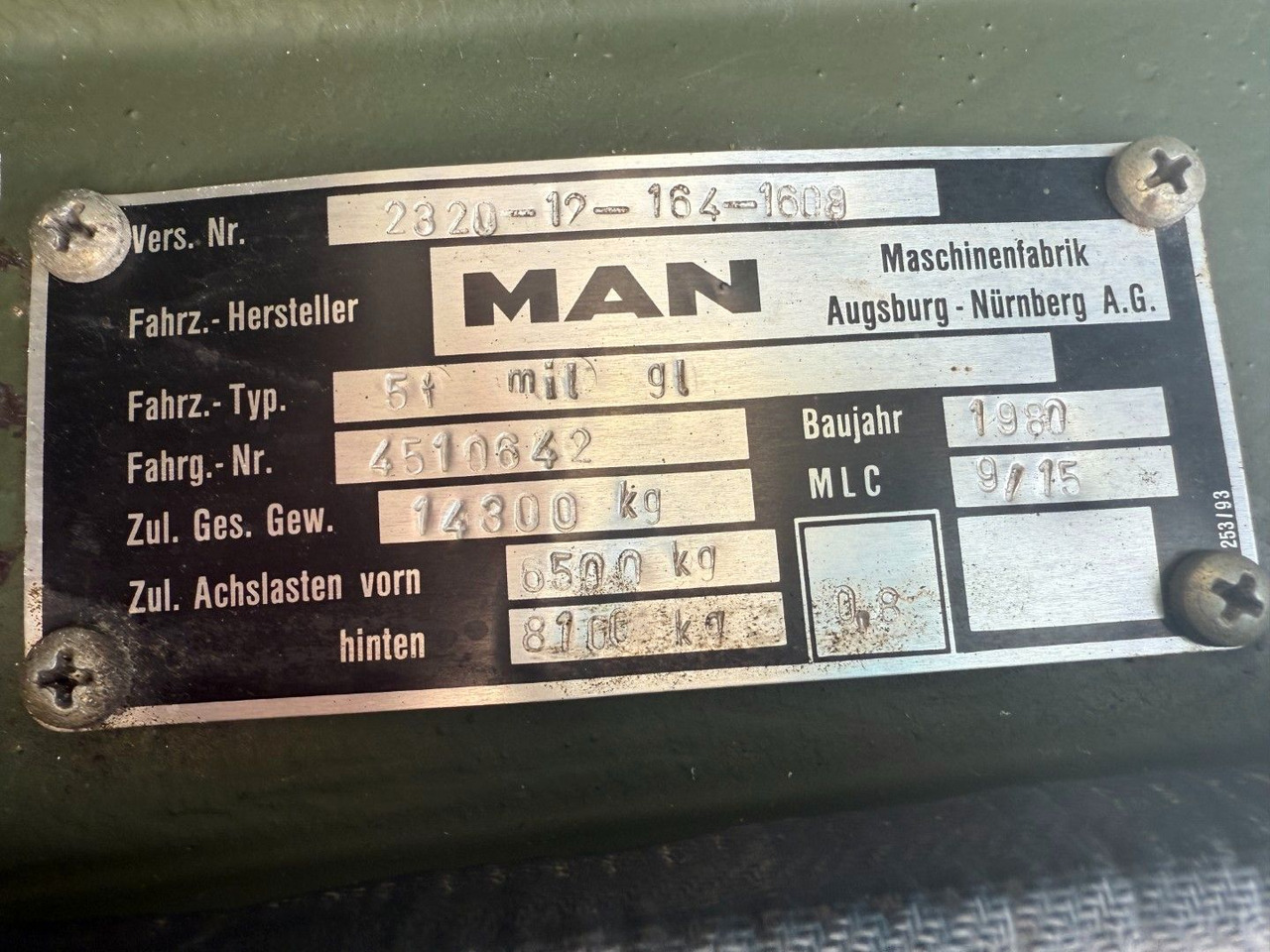 Грузовик MAN 5 To KAT MIL 4x4: фото 18 Грузовик MAN 5 To KAT MIL 4x4: фото 18