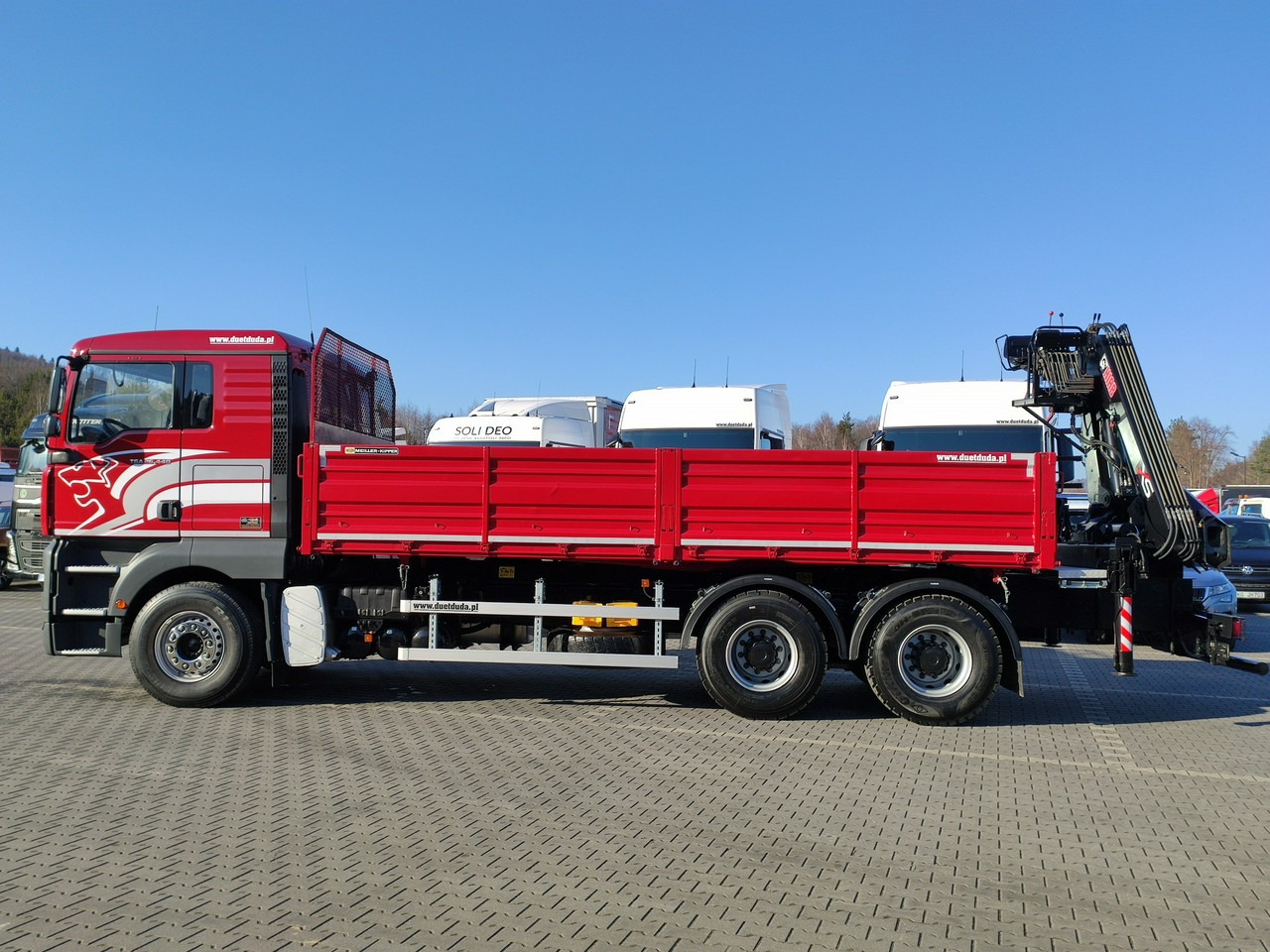 Самосвал, Автоманипулятор MAN Man 26.440 6x4 HDS HIAB 166 B-3 DUO Wywrotka Meiller 2-stronna: фото 7