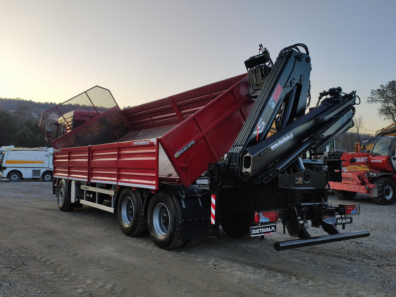 Самосвал, Автоманипулятор MAN Man 26.440 6x4 HDS HIAB 166 B-3 DUO Wywrotka Meiller 2-stronna: фото 12