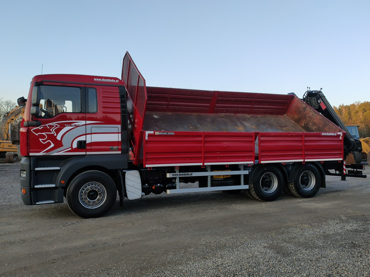 Самосвал, Автоманипулятор MAN Man 26.440 6x4 HDS HIAB 166 B-3 DUO Wywrotka Meiller 2-stronna: фото 23