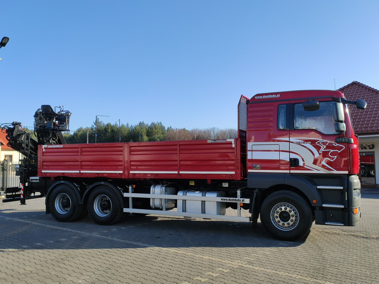 Самосвал, Автоманипулятор MAN Man 26.440 6x4 HDS HIAB 166 B-3 DUO Wywrotka Meiller 2-stronna: фото 10