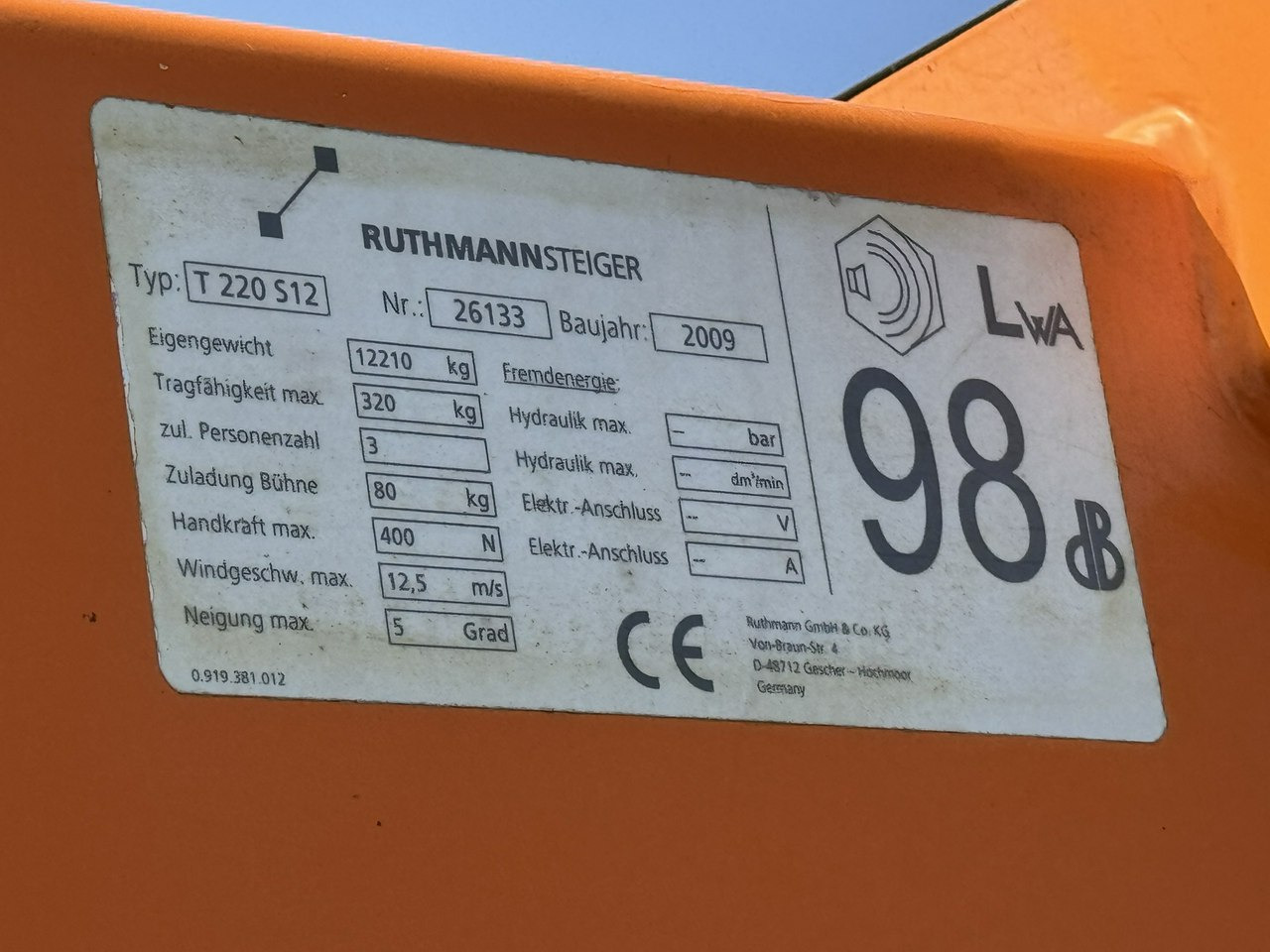 Грузовик с подъемником Mercedes Atego 1324 4x4 Zwyżka RUTHMANN STEIGER T220S12 Podnośnik Koszowy: фото 12