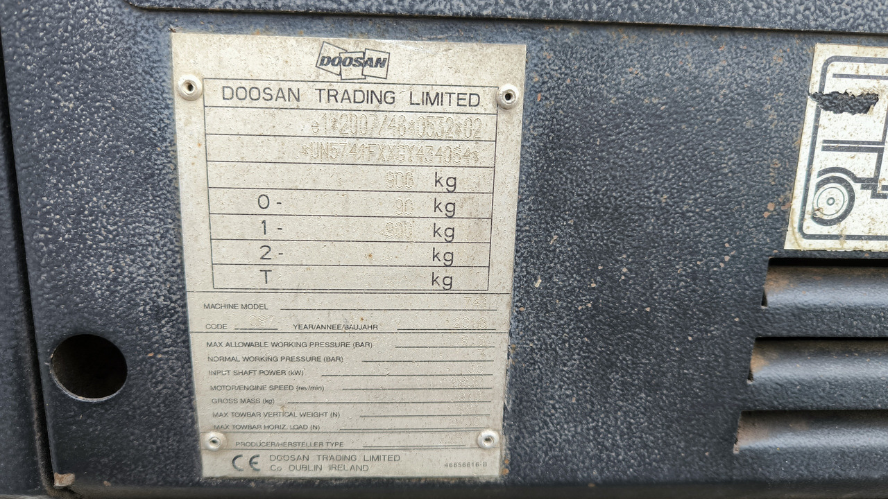 Воздушный компрессор DOOSAN 741: фото 7