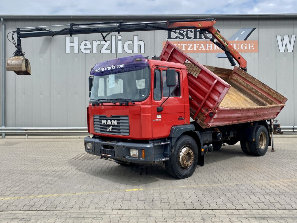 MAN 18.285 MC / Palfinger PK 9501 - Самосвал, Автоманипулятор: фото 1 MAN 18.285 MC / Palfinger PK 9501 - Самосвал, Автоманипулятор: фото 1