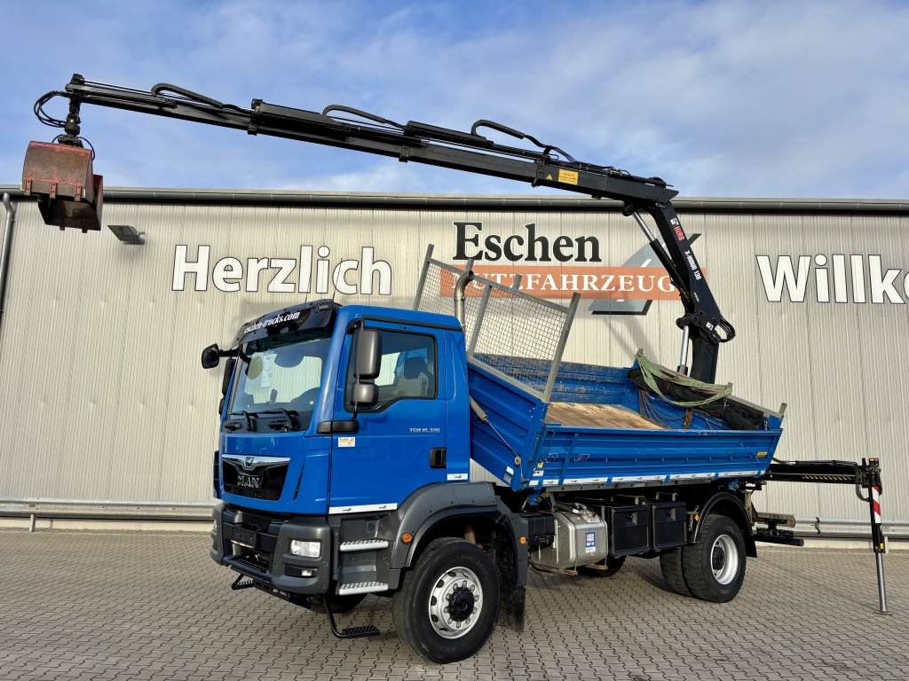 MAN TGM 18.320 4x4 BB / HIAB X-HIDUO-Kran - Самосвал, Автоманипулятор: фото 1 MAN TGM 18.320 4x4 BB / HIAB X-HIDUO-Kran - Самосвал, Автоманипулятор: фото 1