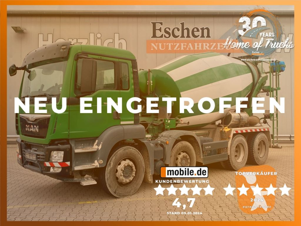 MAN TGS 32.360 8x4 BB | 9m³ Stetter*Navigation*Klima - Автобетоносмеситель: фото 1 MAN TGS 32.360 8x4 BB | 9m³ Stetter*Navigation*Klima - Автобетоносмеситель: фото 1
