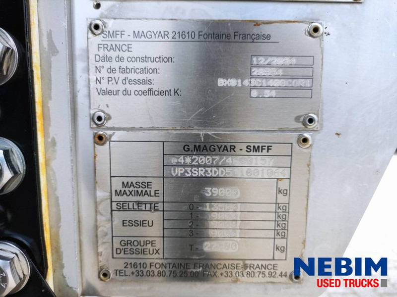 Новый Полуприцеп-цистерна Magyar GM-2B-02 - 32.000Ltr - FOOD - NEW / NIEUW / NEU: фото 10