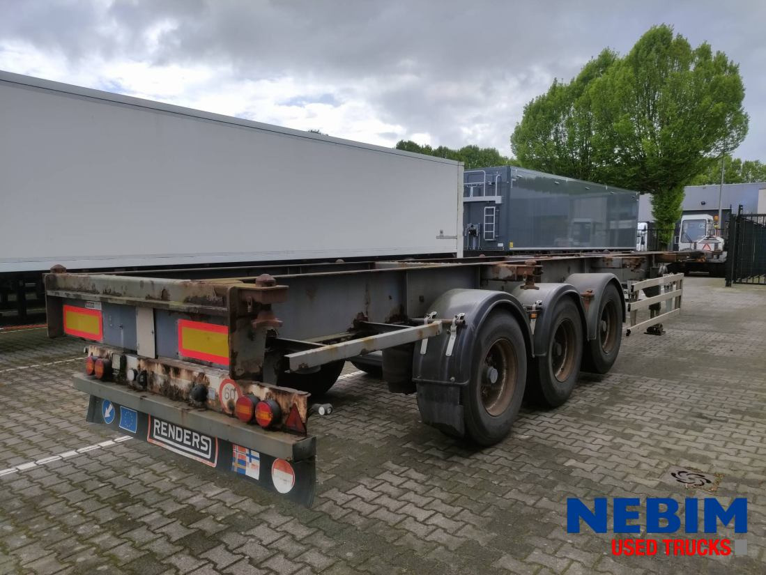 Renders Containerchassis ROC 12.27 CC - 1x40" 1x30" 2x20" - Полуприцеп-контейнеровоз/ Сменный кузов: фото 2 Renders Containerchassis ROC 12.27 CC - 1x40" 1x30" 2x20" - Полуприцеп-контейнеровоз/ Сменный кузов: фото 2
