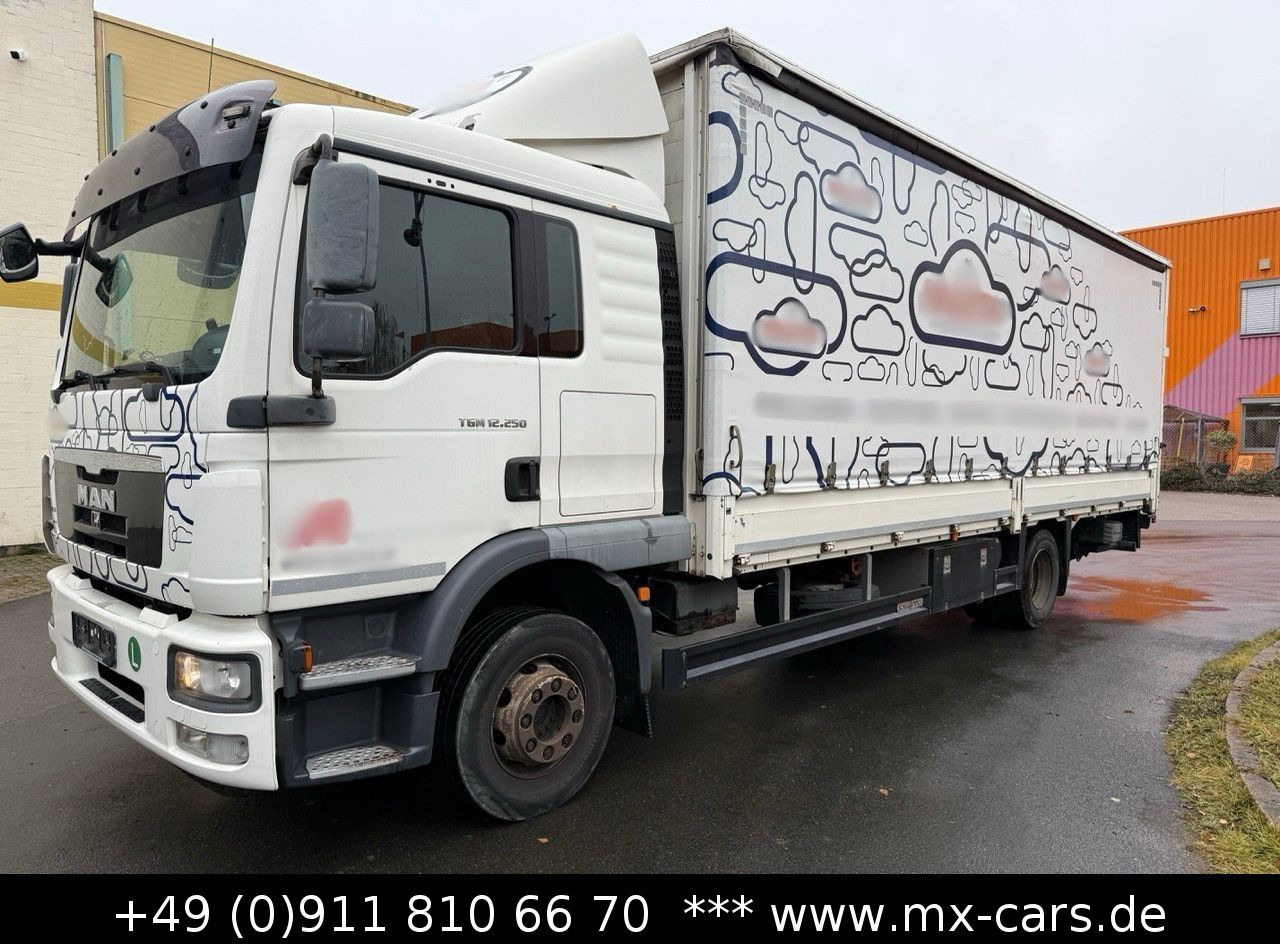MAN TGM 12.250 Pritsche Plane LBW Schlafkabine Autom - Тентованный грузовик: фото 1 MAN TGM 12.250 Pritsche Plane LBW Schlafkabine Autom - Тентованный грузовик: фото 1