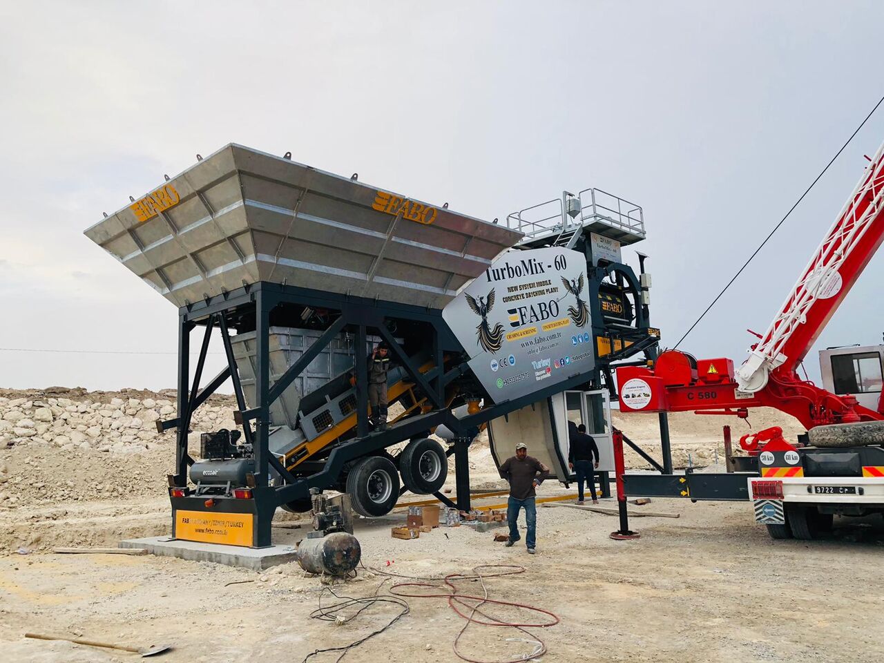 FABO Mobile Concrete Batching Plant - Бетонный завод: фото 3 FABO Mobile Concrete Batching Plant - Бетонный завод: фото 3