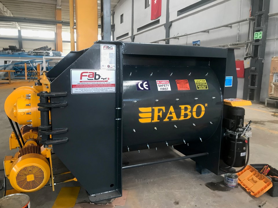 FABO twin shaft mixer - Бетономешалка: фото 1 FABO twin shaft mixer - Бетономешалка: фото 1