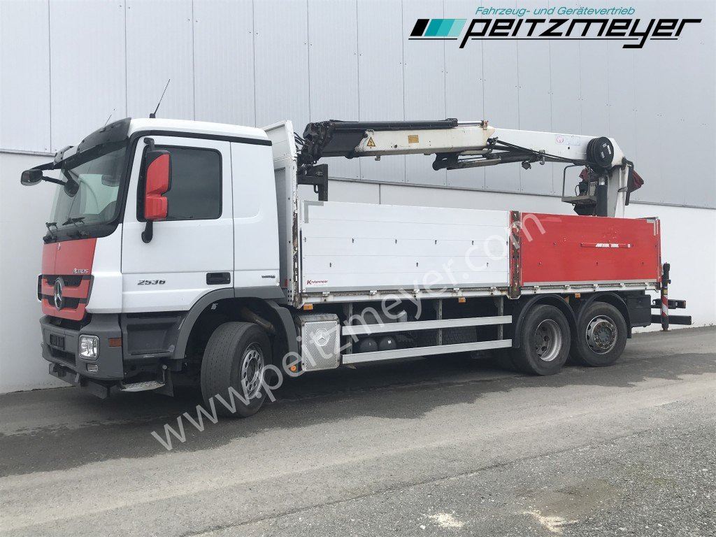 Грузовик бортовой/ Платформа, Автоманипулятор MERCEDES-BENZ Actros 2536 LL Pritsche HMF Heckkran m. Zange Baustoff: фото 7