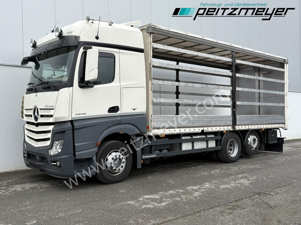 MERCEDES-BENZ Actros 2545 LL Pritsche, Klima, Standklima, PPC, EU 6 MP 4 - Edscha - Тентованный грузовик: фото 1 MERCEDES-BENZ Actros 2545 LL Pritsche, Klima, Standklima, PPC, EU 6 MP 4 - Edscha - Тентованный грузовик: фото 1