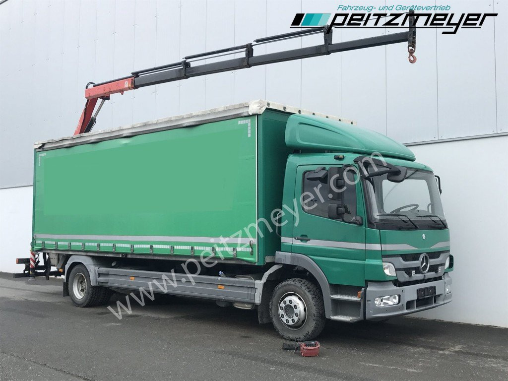MERCEDES-BENZ Atego 1224 L Pritsche m. Heckkran Funk 4 x hydraulisch - Тентованный грузовик, Автоманипулятор: фото 2 MERCEDES-BENZ Atego 1224 L Pritsche m. Heckkran Funk 4 x hydraulisch - Тентованный грузовик, Автоманипулятор: фото 2