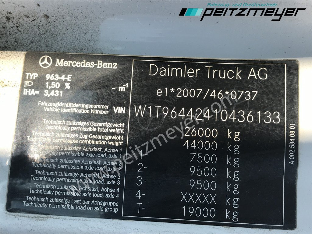 Тягач MERCEDES-BENZ Arocs 2643 LS 6x4, Kipphydraulik Klima, Euro 6,: фото 27