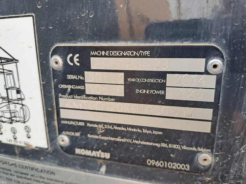 Бульдозер Komatsu D61PXI-23: фото 9