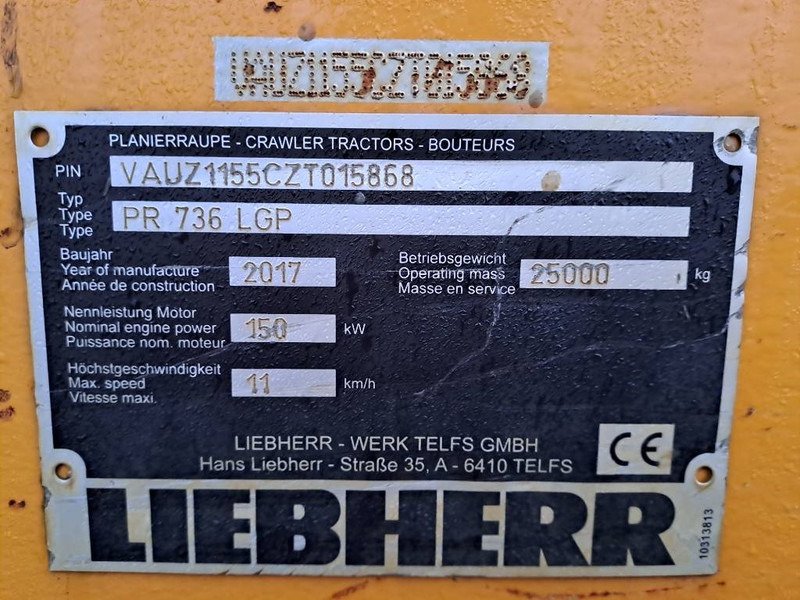 Liebherr PR 736 LGP - Бульдозер: фото 5 Liebherr PR 736 LGP - Бульдозер: фото 5